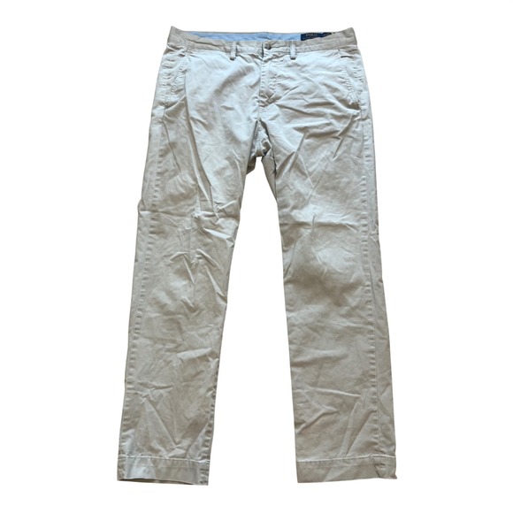 Polo Ralph Lauren Other - Polo Ralph Lauren Mens Stretch Straight Fit Chino Pants Tan Khaki 34x32